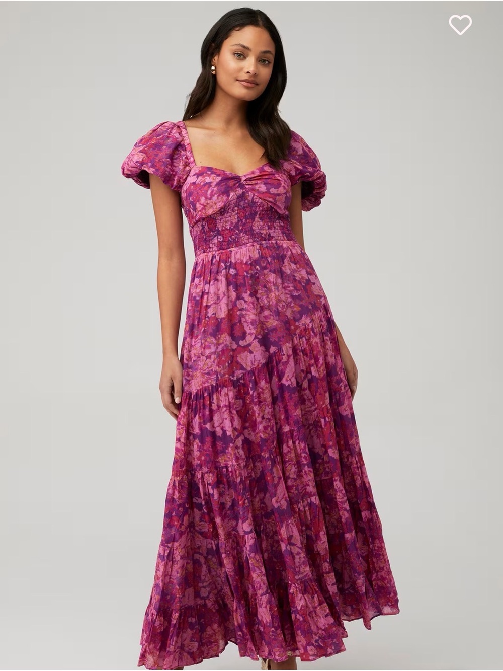 Free People Sundrenched Magenta Maxi Dress